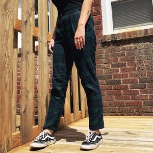 PETITE GREEN & NAVY PLAID DRESS PANTS 💟